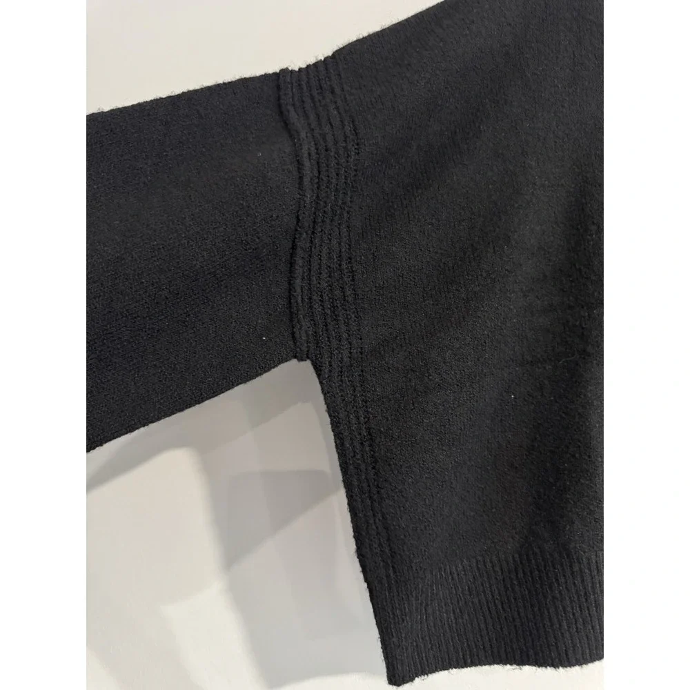 WOMEN'S CREWNECK‎ PULLOVER SWEATER- WILD FABLE Black Extra Large NWT Soft Cozy